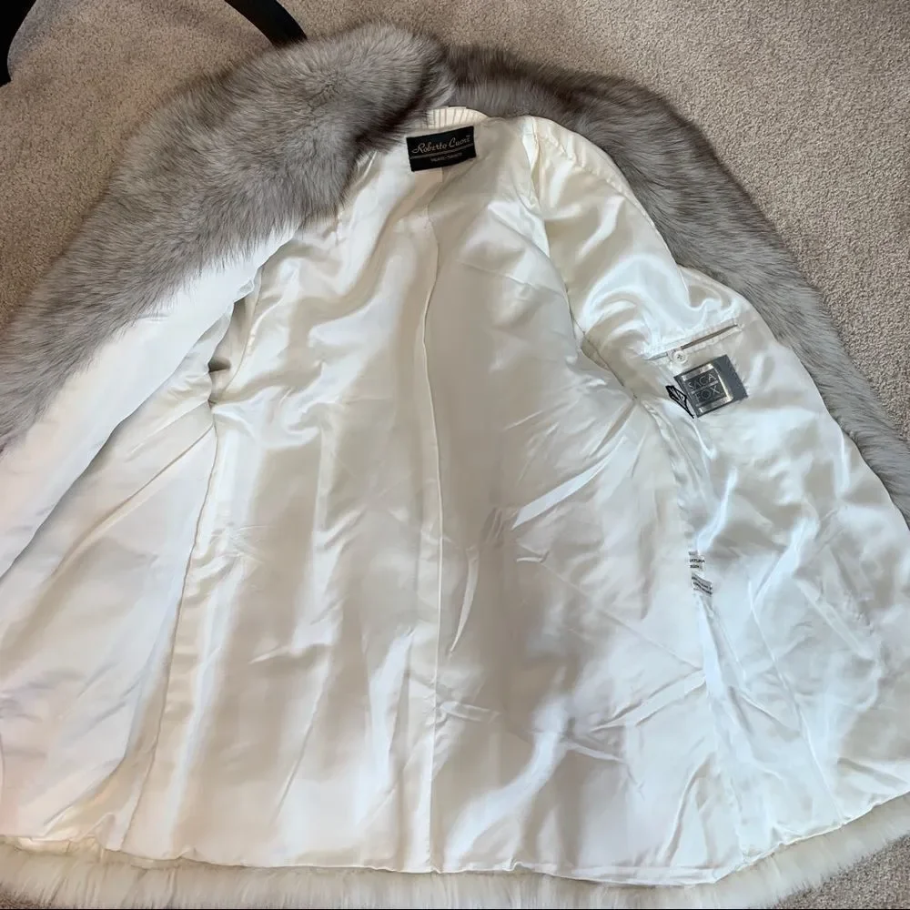 ROBERTO Cuore gorgeous luxurious Saga Fox Fur Coat Sz L - Picture 10 of 15